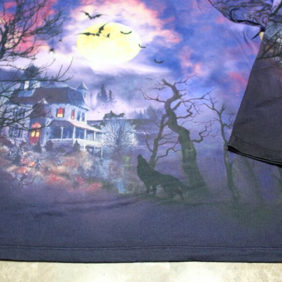 Gloria Vanderbilt Casuals Women's XXL Halloween Pumpkin Top Purple - Picture 12 of 12